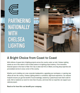 Cover image of a PDF document with a lighting display image